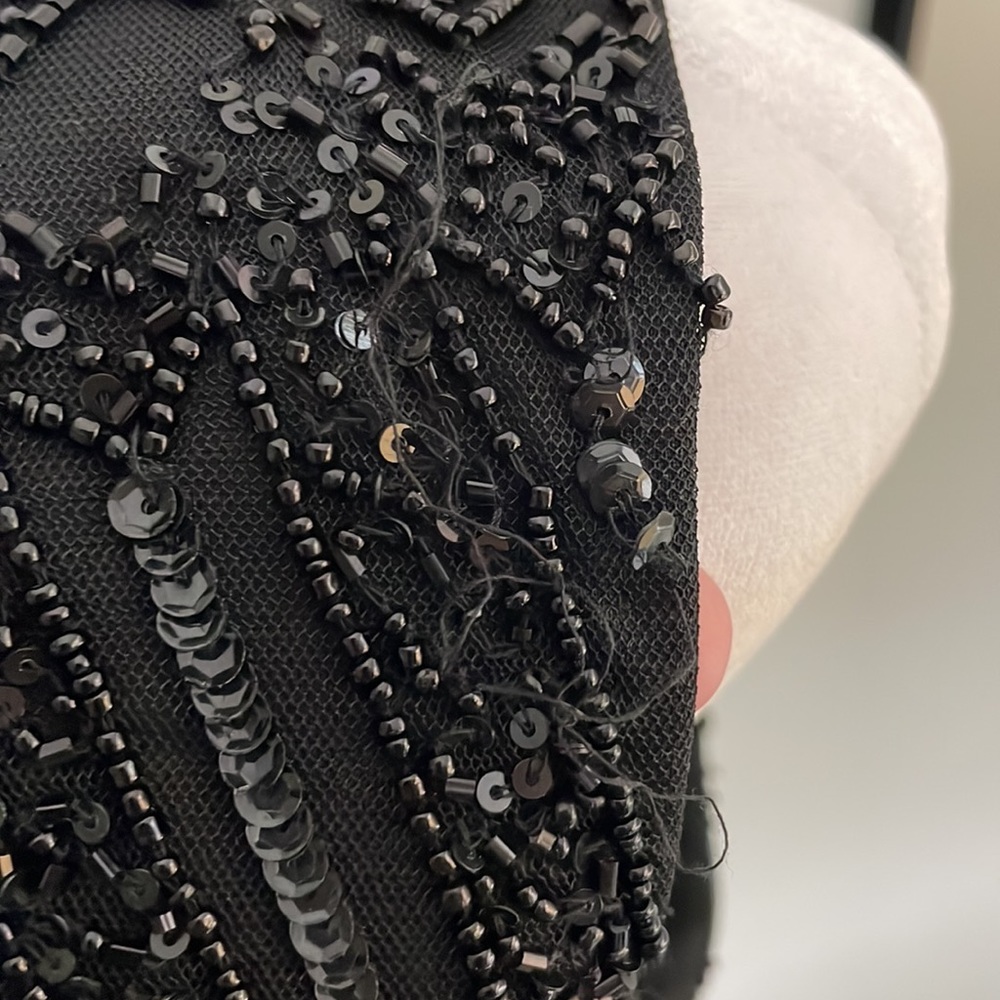 Adrianna Papell fully beaded halter cocktail dress size 14 - Picture 10 of 16